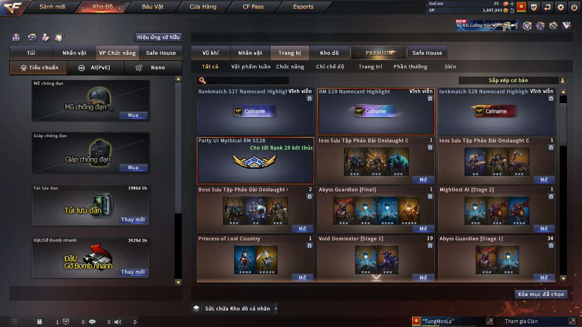 shop acc cf uy tin gia re